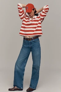 MOTHER The Boxy Rugby Pullover