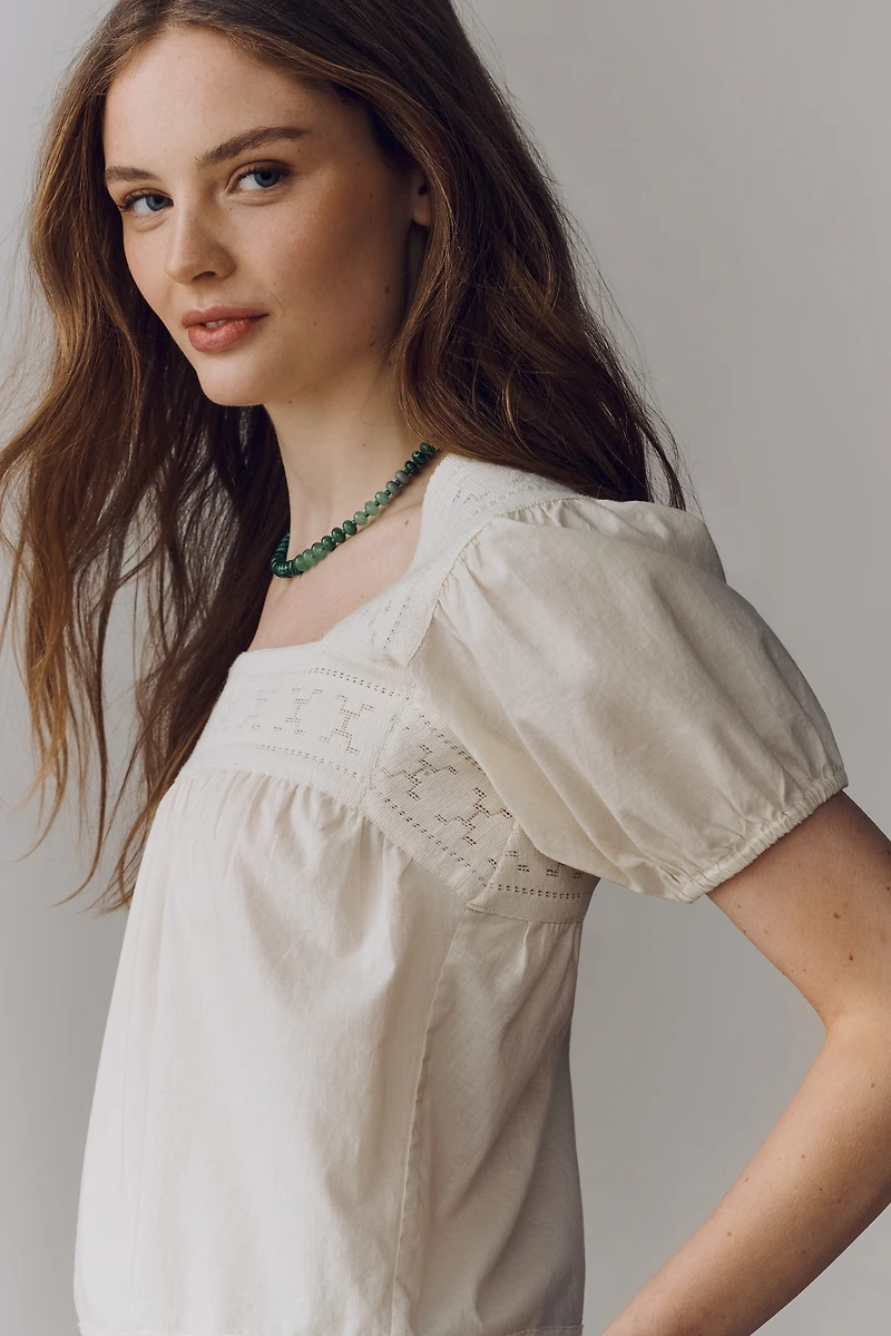 MOTHER Memory Lane Short-Sleeve Top