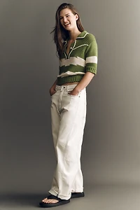 MOTHER Raquette Short-Sleeve Pullover