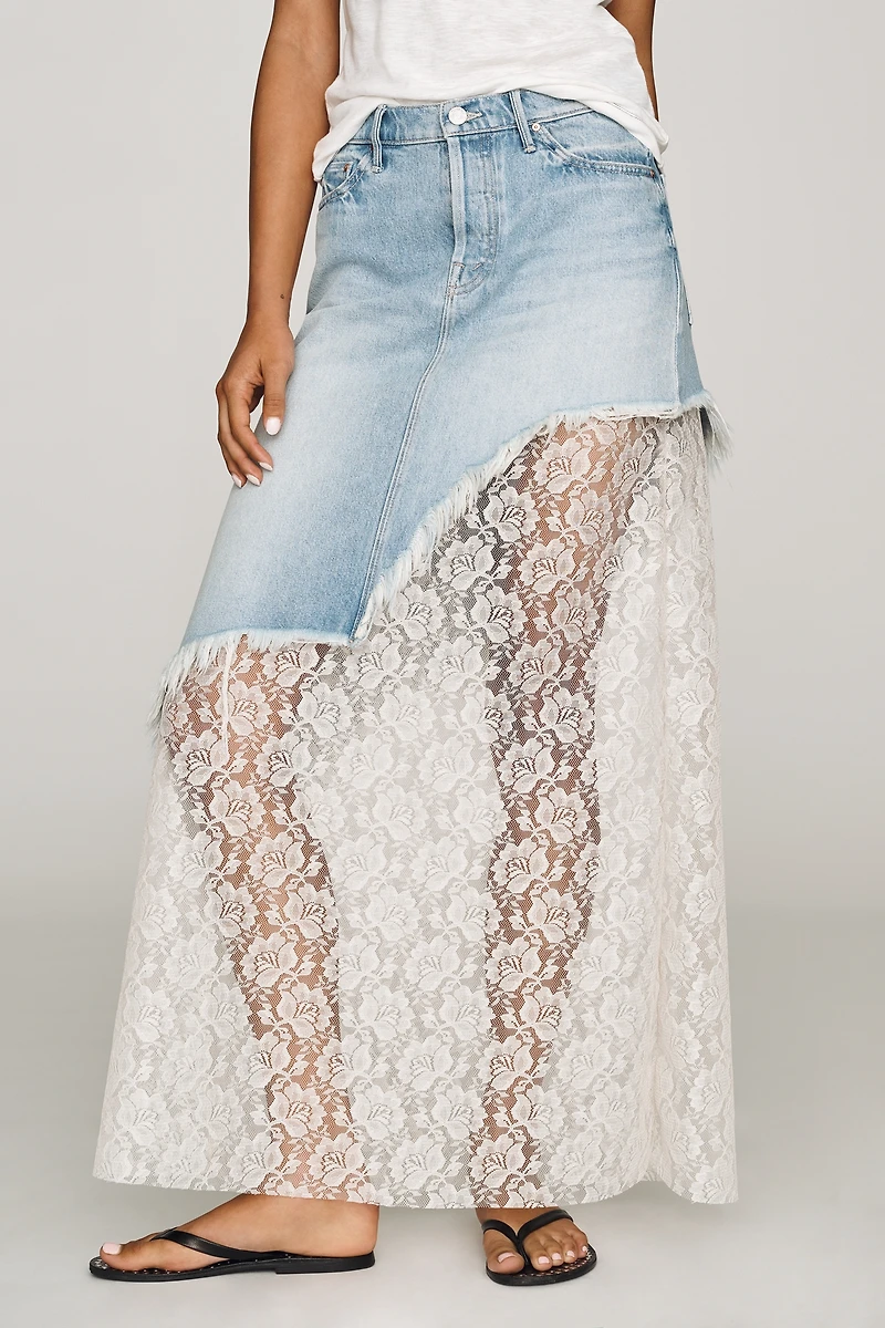 MOTHER Peek-a-Boo Skirt