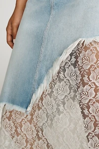 MOTHER Peek-a-Boo Skirt