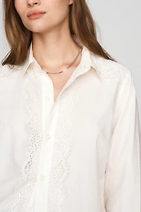 MOTHER The Headup Honey 100% Cotton Buttondown Shirt