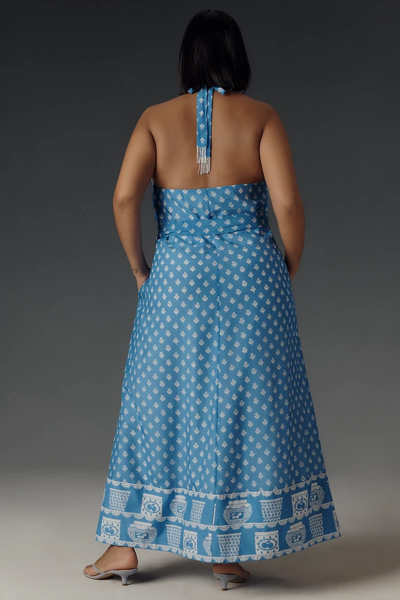 Rachel Antonoff Rainey Halter Maxi Dress