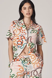 Rachel Antonoff Linen Cotton James Shirt