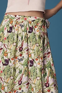 Rachel Antonoff Benny Maxi Wrap Skirt