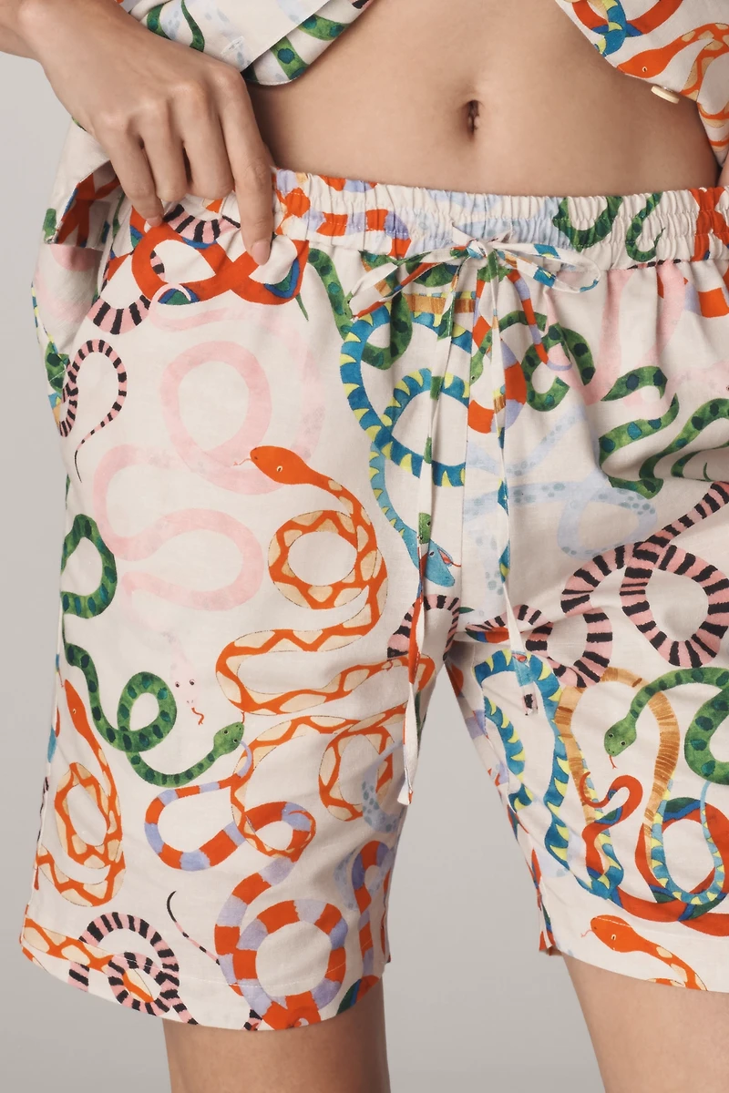 Rachel Antonoff x Anthropologie Timmy Linen Blend Shorts