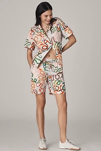 Rachel Antonoff x Anthropologie Timmy Linen Blend Shorts