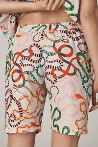 Rachel Antonoff x Anthropologie Timmy Linen Blend Shorts
