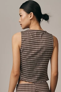 Lisa Says Gah Summer Knit Button-Front Tank Top