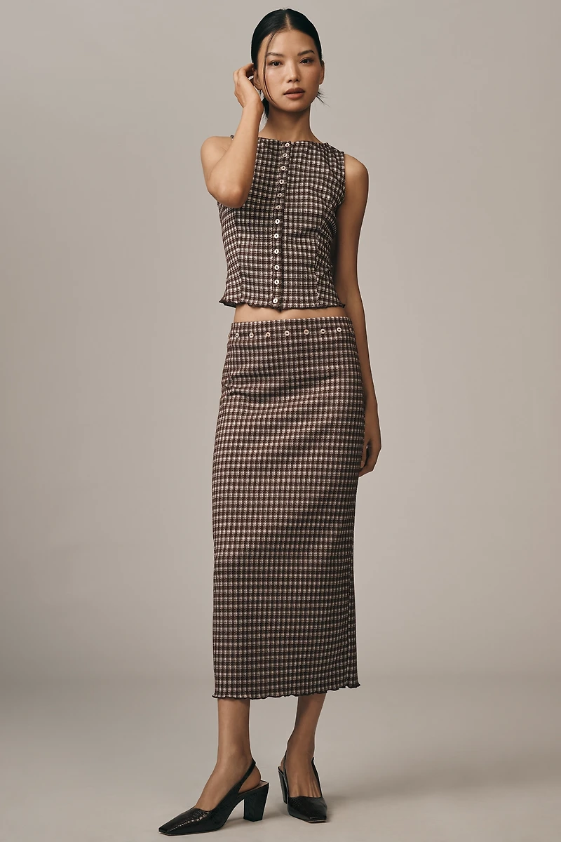 Lisa Says Gah Sammy Knit Midi Skirt