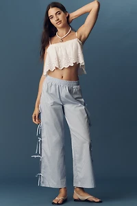 Lisa Says Gah Evelyn Cotton Tie Pants