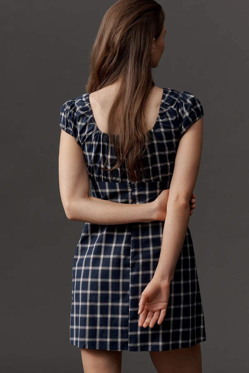 Lisa Says Gah Suzy Puff-Sleeve Mini Dress
