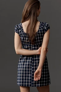 Lisa Says Gah Suzy Puff-Sleeve Mini Dress