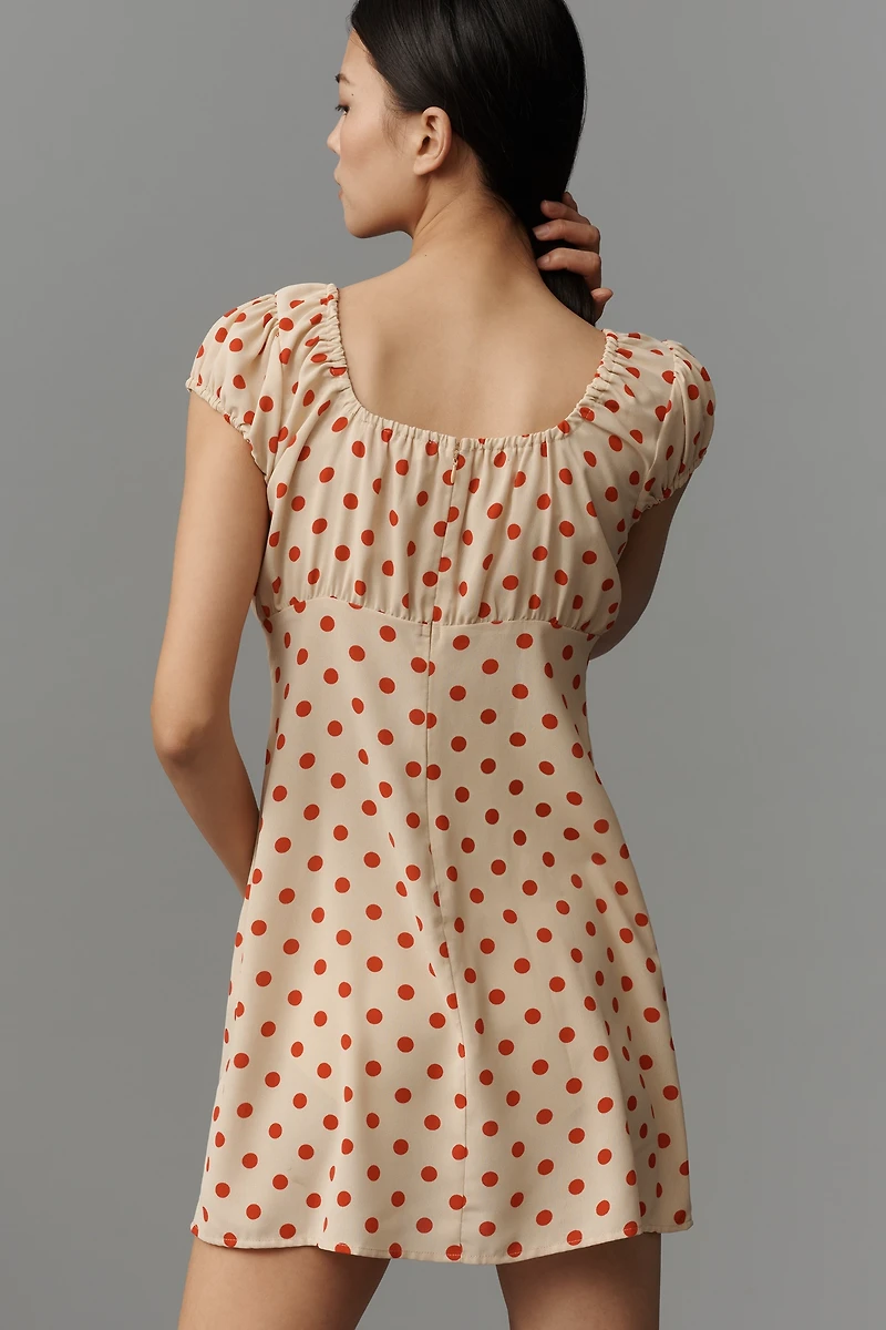 Lisa Says Gah Suzy Puff-Sleeve Mini Dress