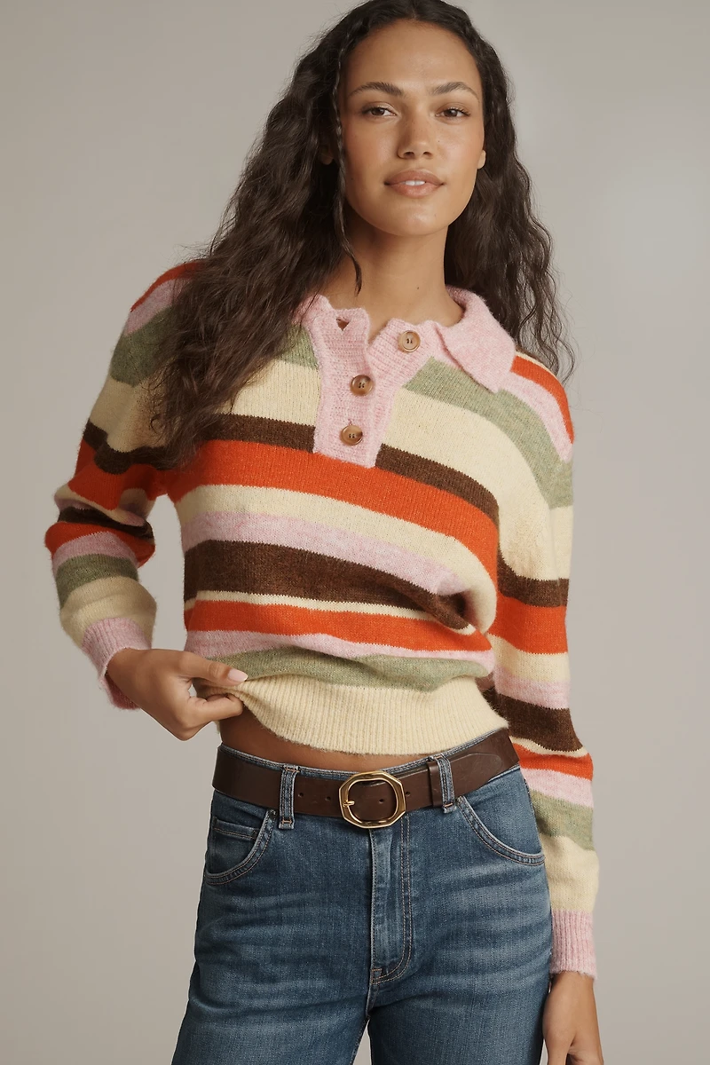 Lisa Says Gah Alaia Polo Sweater