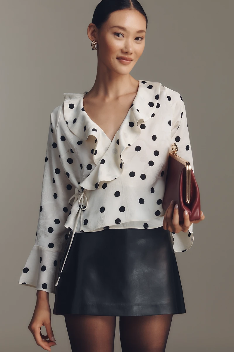 Lisa Says Gah Ricki Long-Sleeve Wrap Top