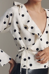 Lisa Says Gah Ricki Long-Sleeve Wrap Top