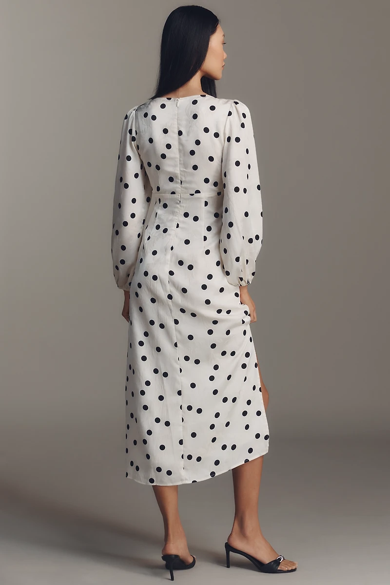 Lisa Says Gah Tiana Long-Sleeve Midi Dress