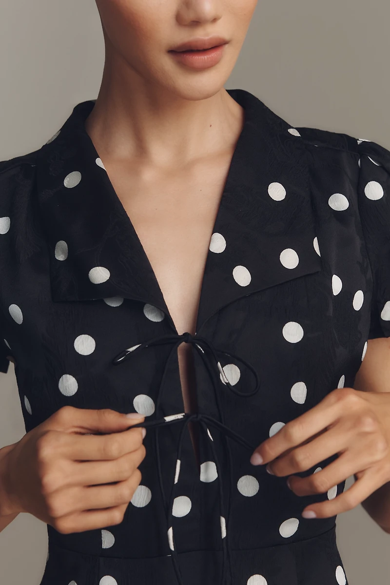 Lisa Says Gah Alexa Short-Sleeve Mini Shirt Dress