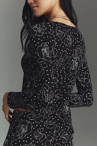 Lisa Says Gah Emma Long-Sleeve Mini Dress