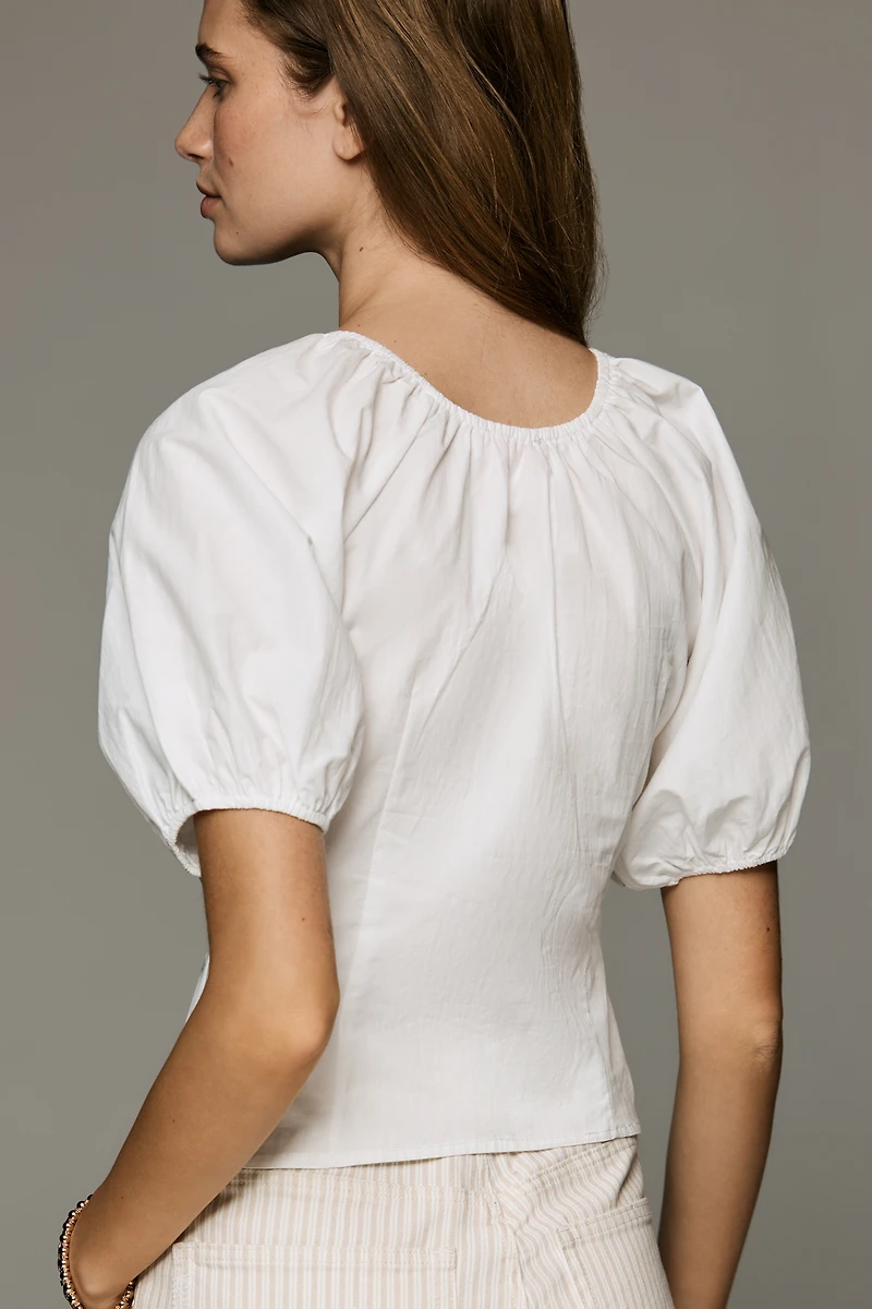 Lisa Says Gah Margaret Puff-Sleeve Top