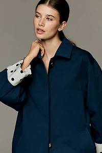 Lisa Says Gah Olson Caped Trench Coat