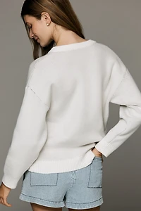 Lisa Says Gah Lauda Wool Blend Cardigan Sweater