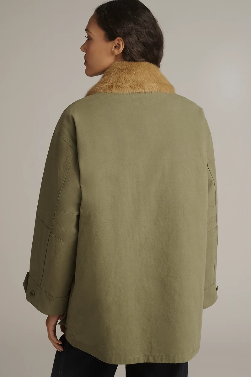 THE GREAT. Quilted Liner Parka Jacket