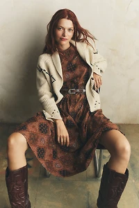 THE GREAT. Horse Lodge Cardigan Sweater
