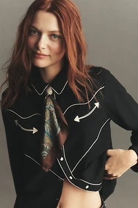 THE GREAT. Western Buttondown Shirt