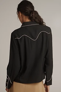 THE GREAT. Western Buttondown Shirt