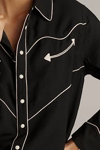 THE GREAT. Western Buttondown Shirt
