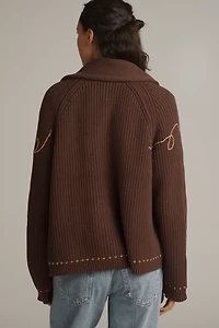 THE GREAT. Lasso Lodge Cardigan Sweater