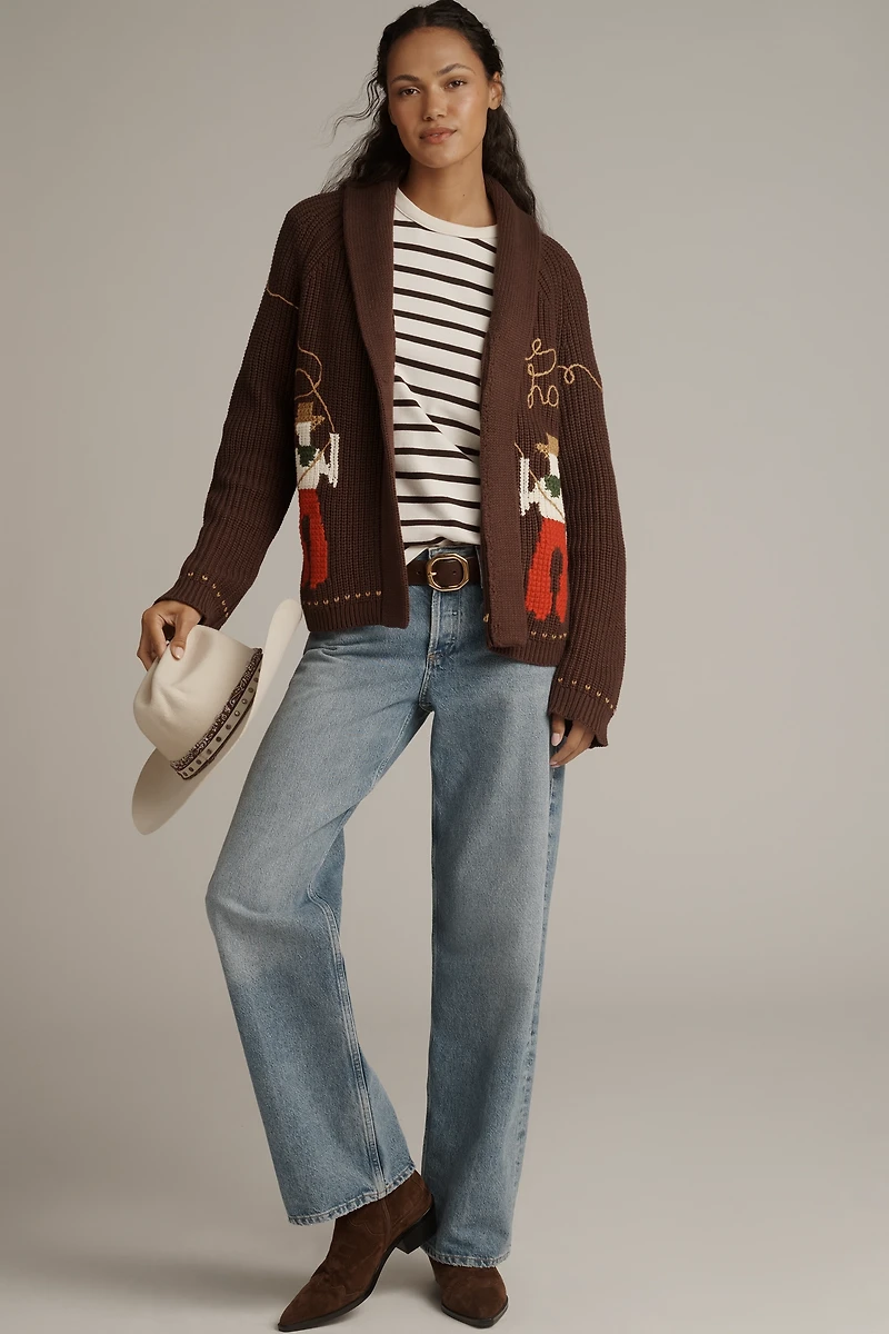 THE GREAT. Lasso Lodge Cardigan Sweater