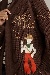 THE GREAT. Lasso Lodge Cardigan Sweater