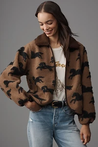 THE GREAT. Pasture Fleece Jacket