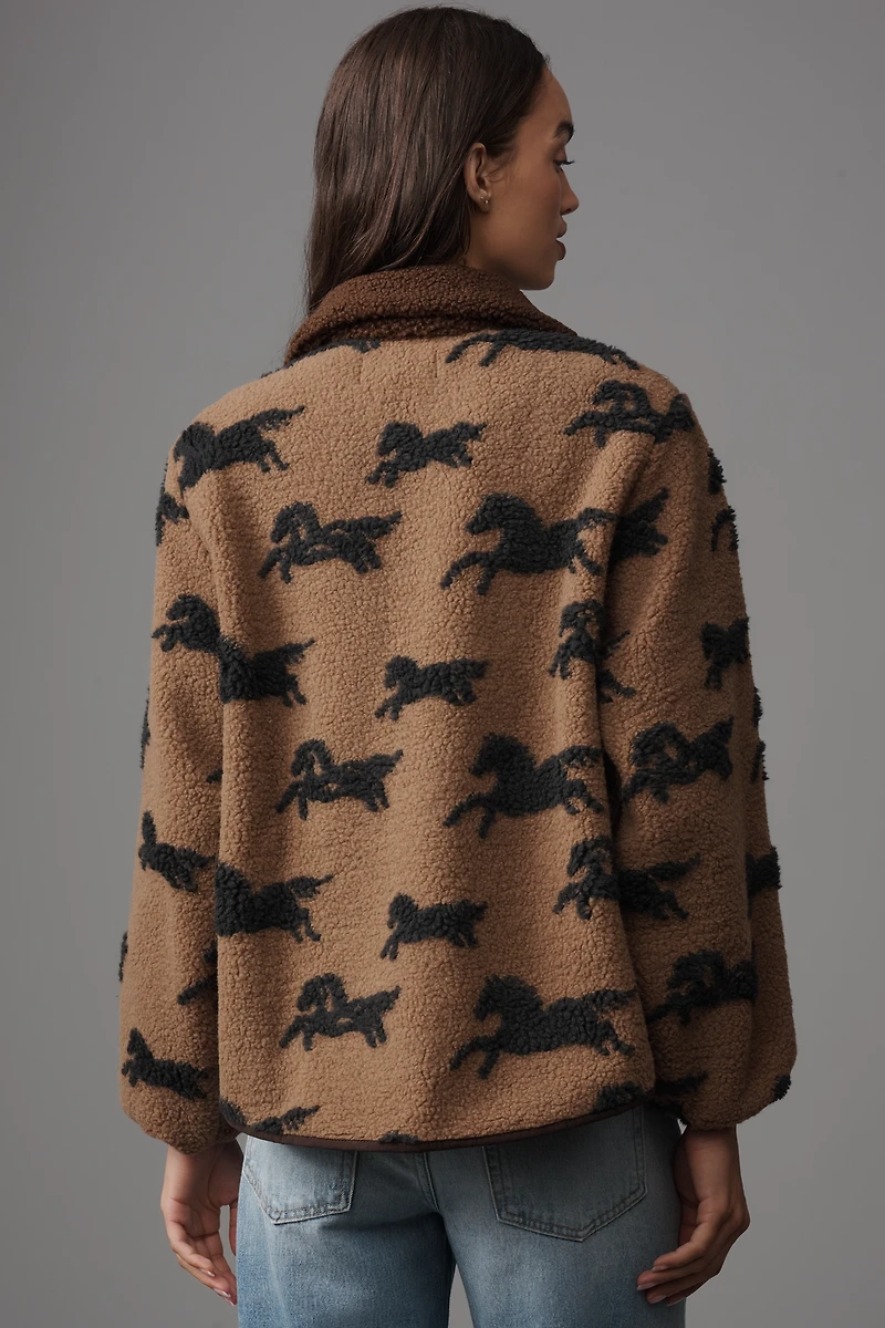 THE GREAT. Pasture Fleece Jacket