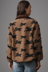 THE GREAT. Pasture Fleece Jacket