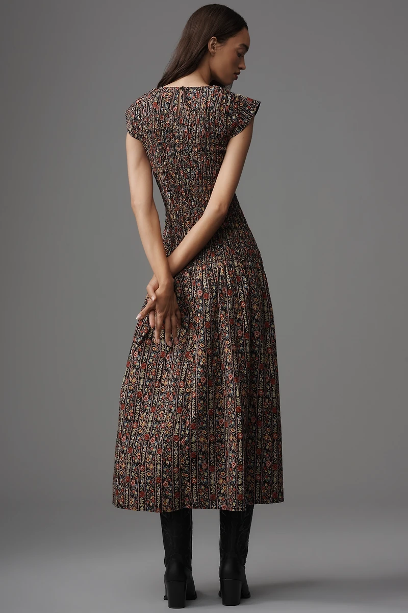 THE GREAT. Paramour Belted Maxi Dress