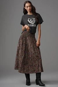 THE GREAT. Canary Midi Skirt