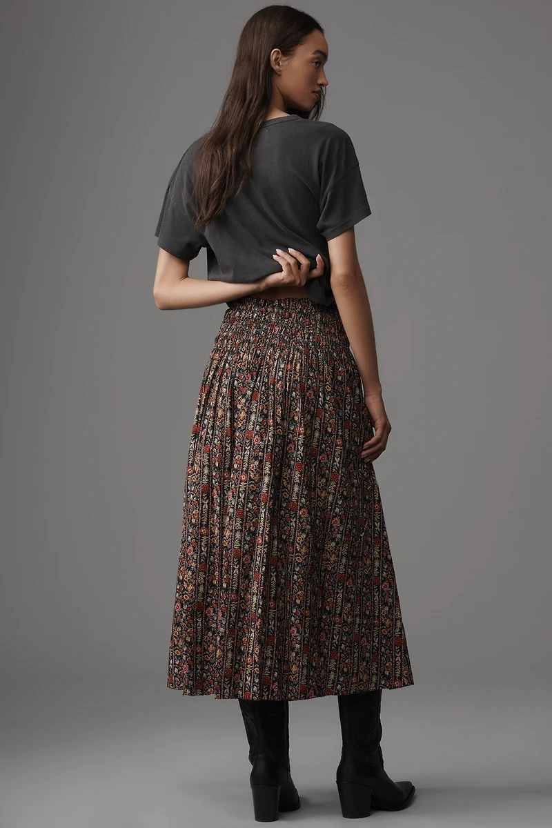 THE GREAT. Canary Midi Skirt