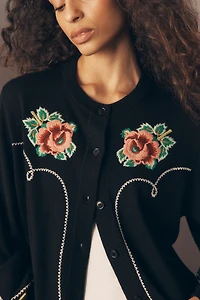 THE GREAT. Heirloom Rose Western Buttondown Shirt