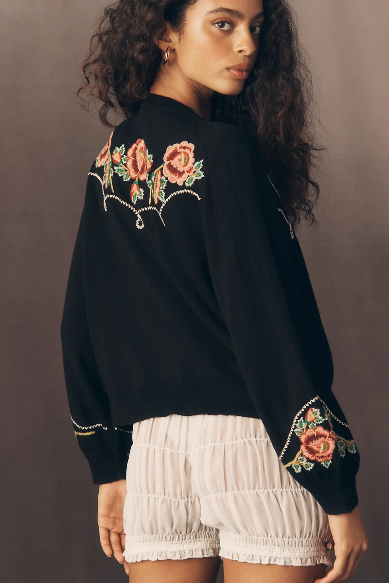 THE GREAT. Heirloom Rose Western Buttondown Shirt