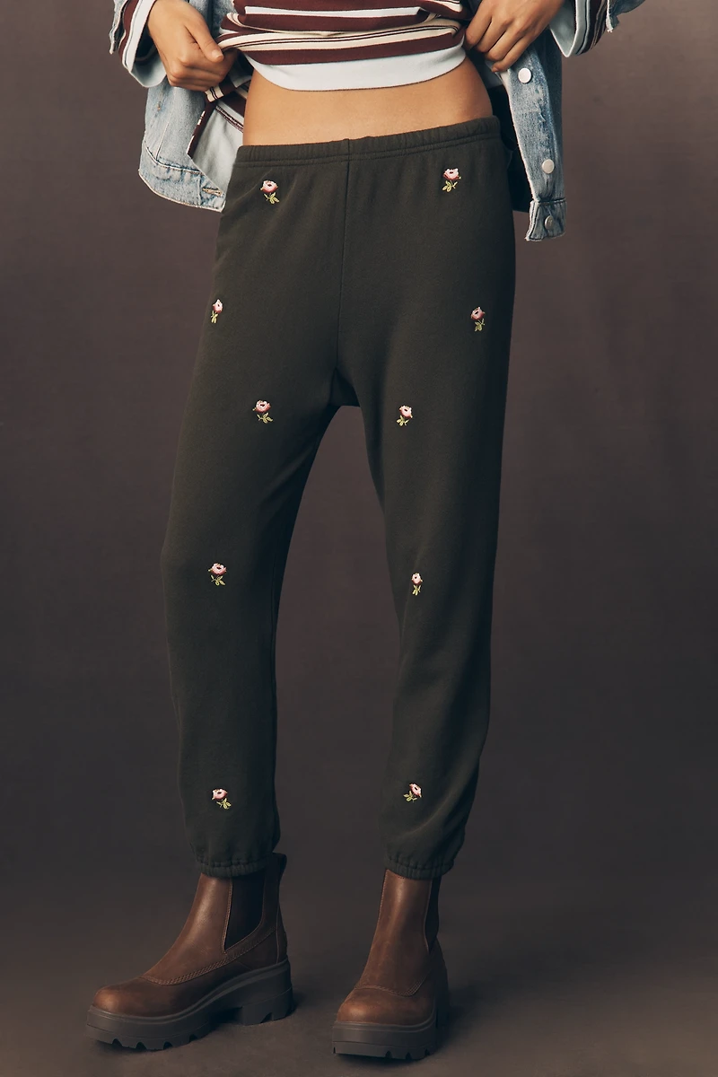 The GREAT. Stadium Embroidered Sweatpants