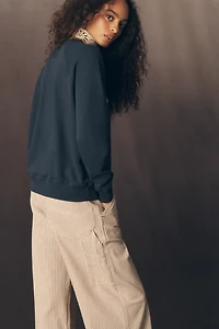 THE GREAT. Reindeer Graphic Sweatshirt