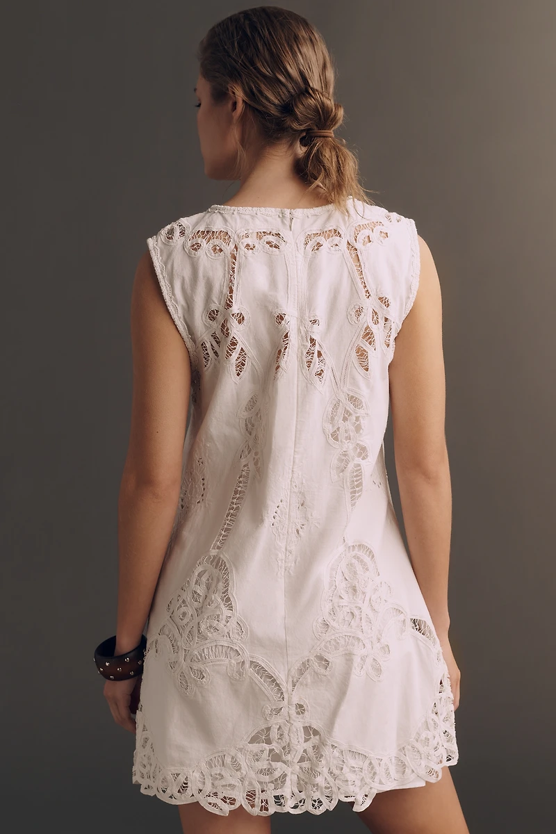 THE GREAT. Picnic Sleeveless Shift Dress