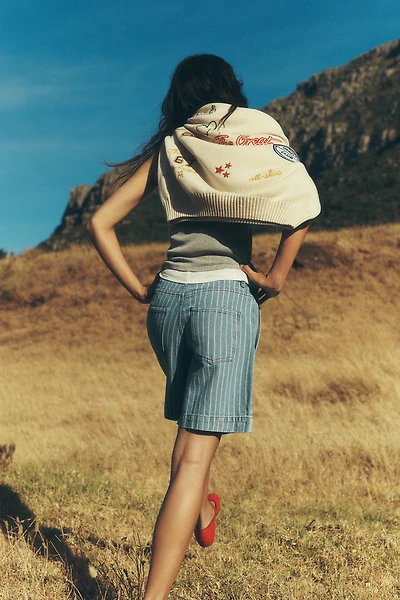 THE GREAT. Embroidered Sweater