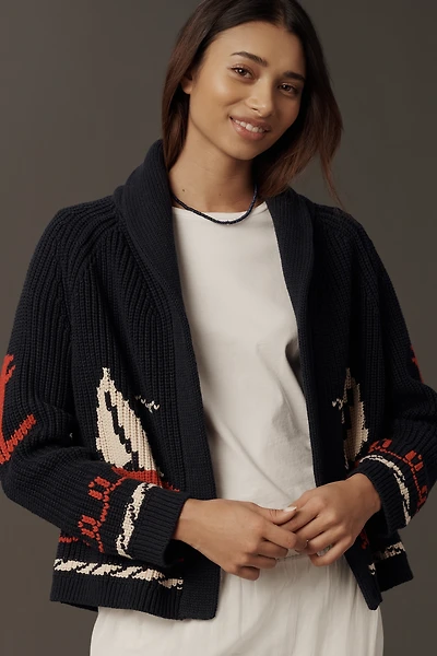 THE GREAT. Sailboat Cardigan