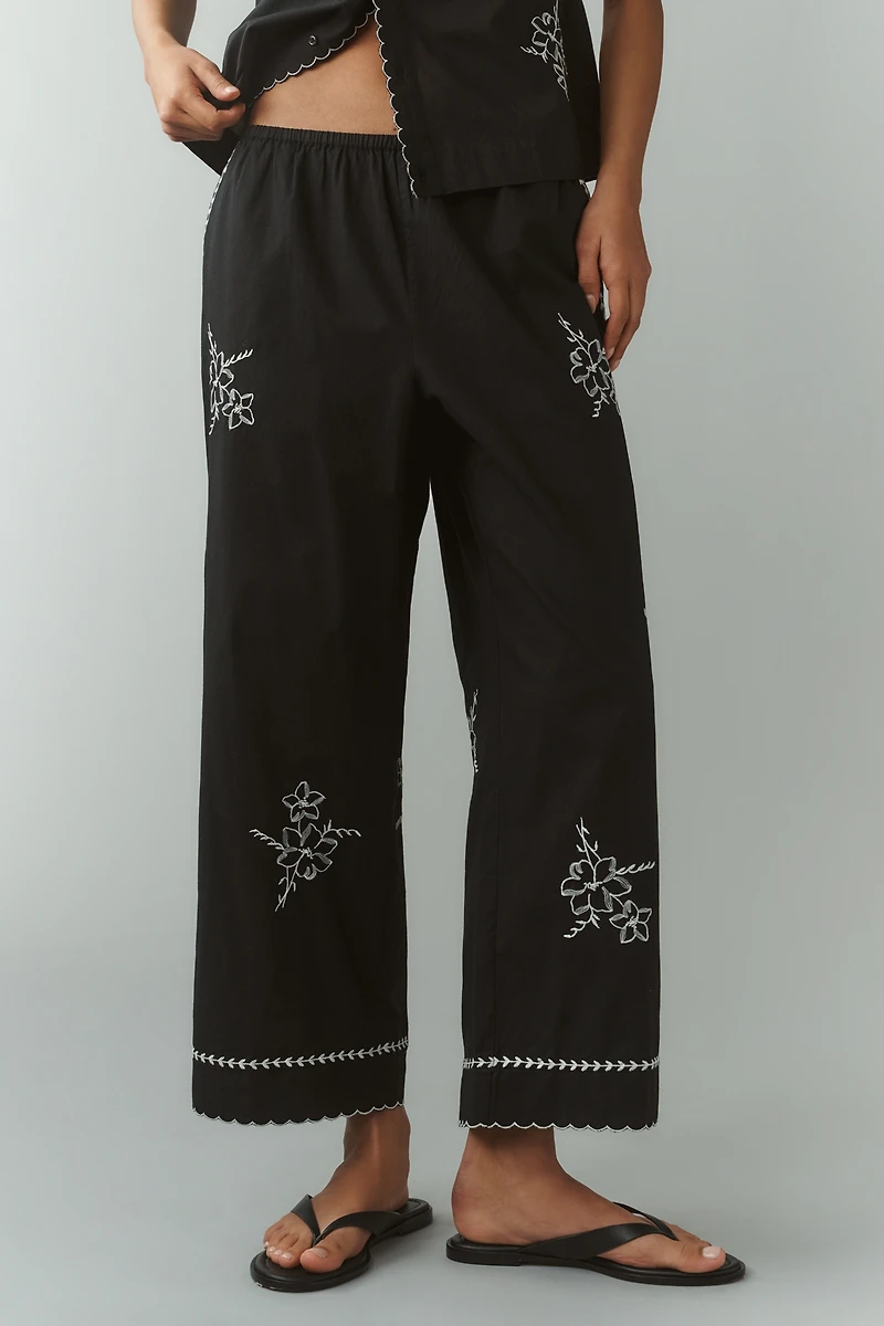 The GREAT. Weekend Crop Wide-Leg Pants
