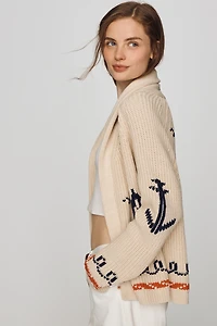 The GREAT. Sailboat Cardigan Sweater